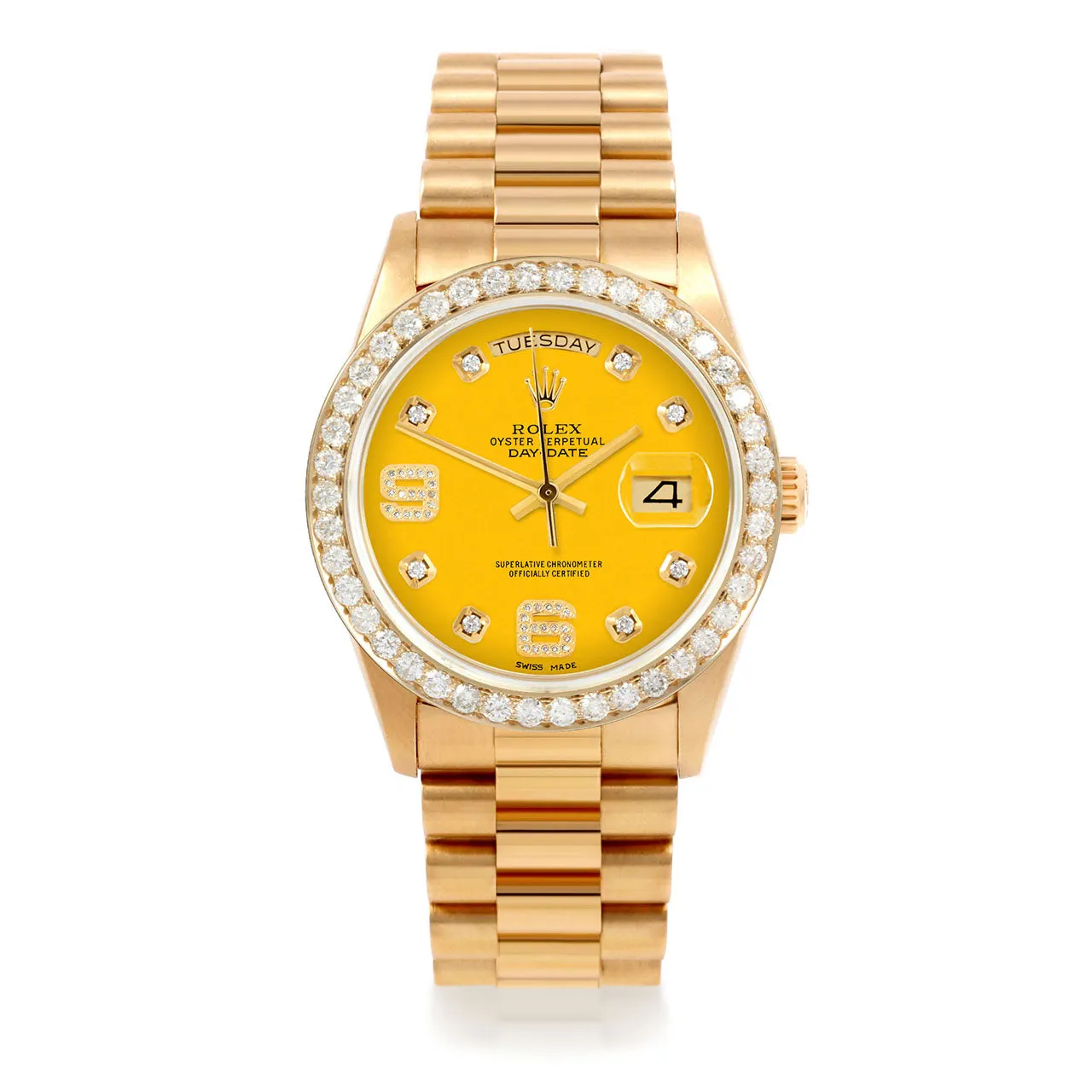 Rolex Day-Date 36mm | 18038-YLW-8DA69-25CT-PRS