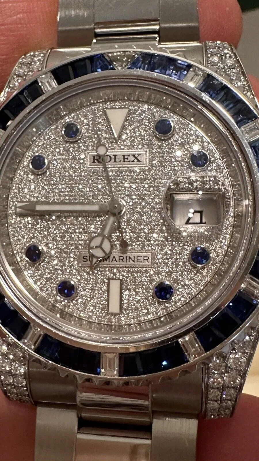 Rolex Submariner 116610LN Steel 116659SABR VS / F Pave Diamond Dial Sapphires