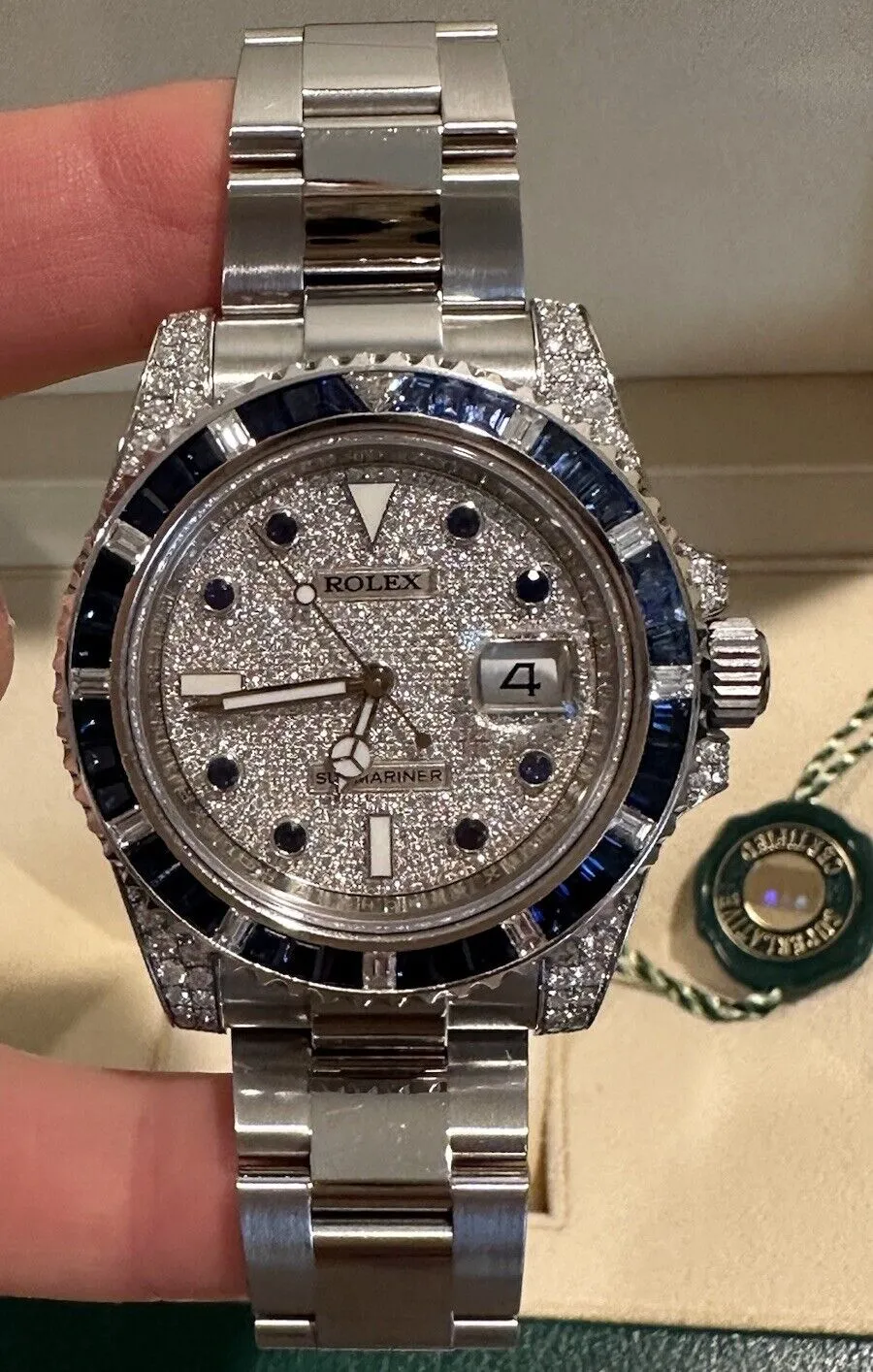 Rolex Submariner 116610LN Steel 116659SABR VS / F Pave Diamond Dial Sapphires