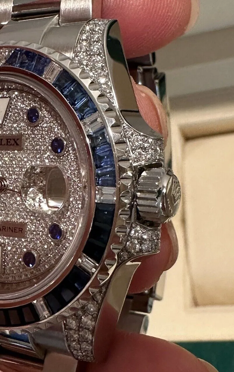 Rolex Submariner 116610LN Steel 116659SABR VS / F Pave Diamond Dial Sapphires