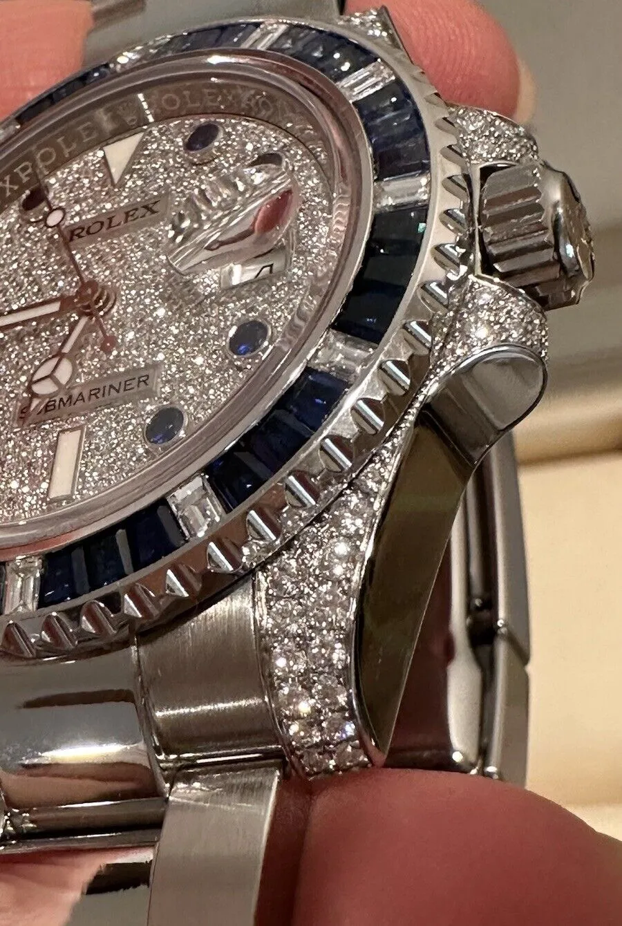 Rolex Submariner 116610LN Steel 116659SABR VS / F Pave Diamond Dial Sapphires