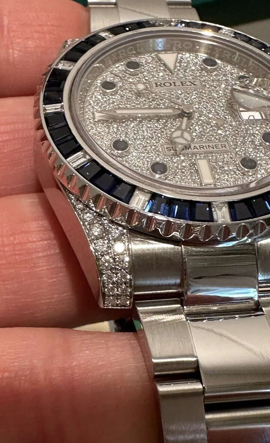Rolex Submariner 116610LN Steel 116659SABR VS / F Pave Diamond Dial Sapphires