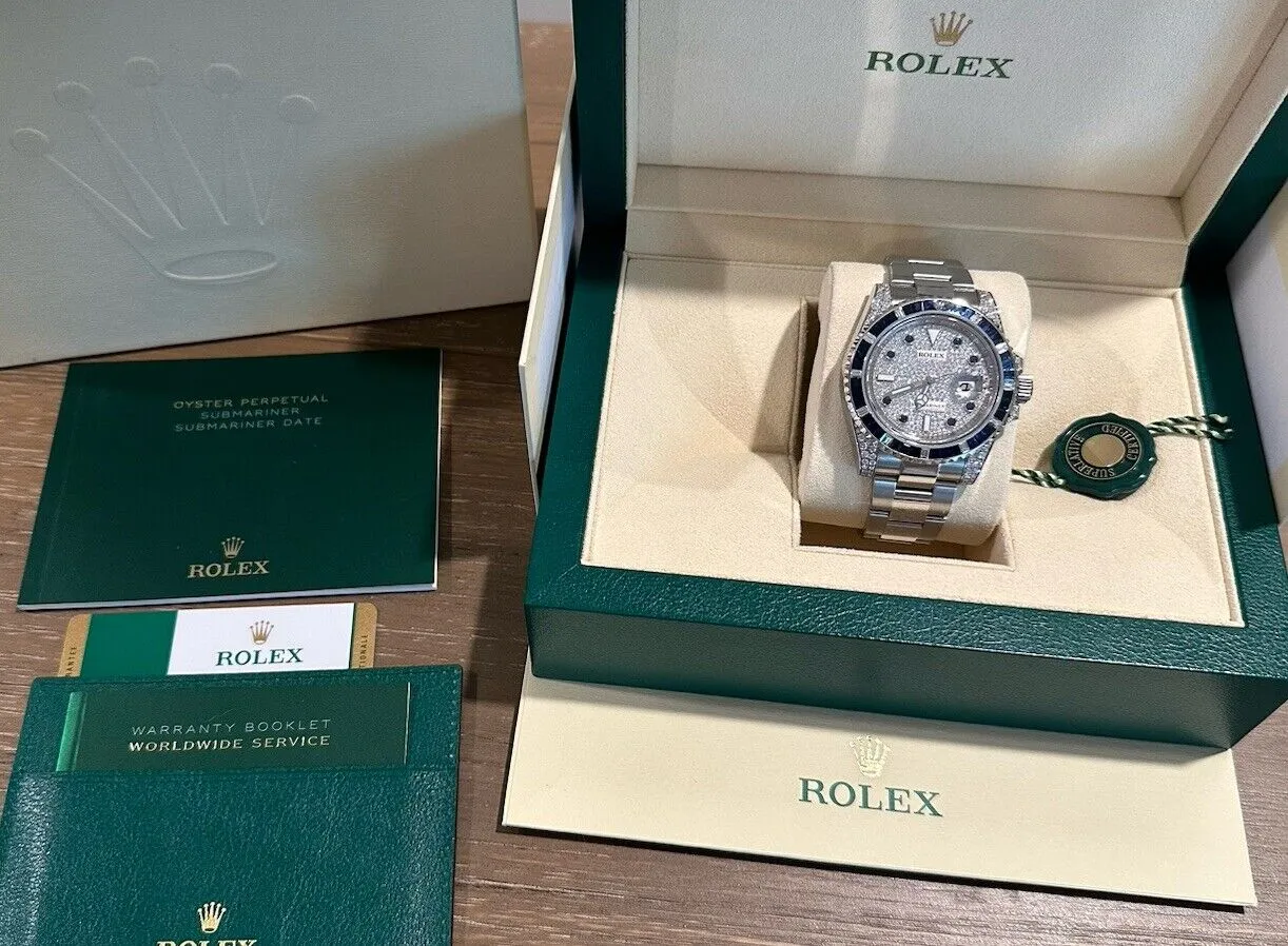 Rolex Submariner 116610LN Steel 116659SABR VS / F Pave Diamond Dial Sapphires