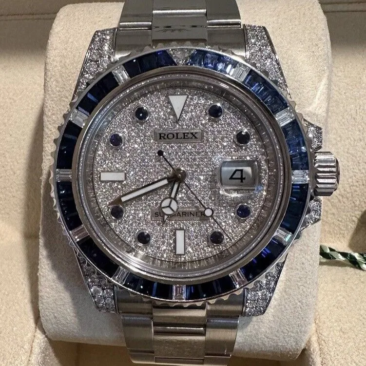 Rolex Submariner 116610LN Steel 116659SABR VS / F Pave Diamond Dial Sapphires
