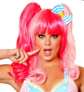 Roma Pink Wig  - Costume Accessory