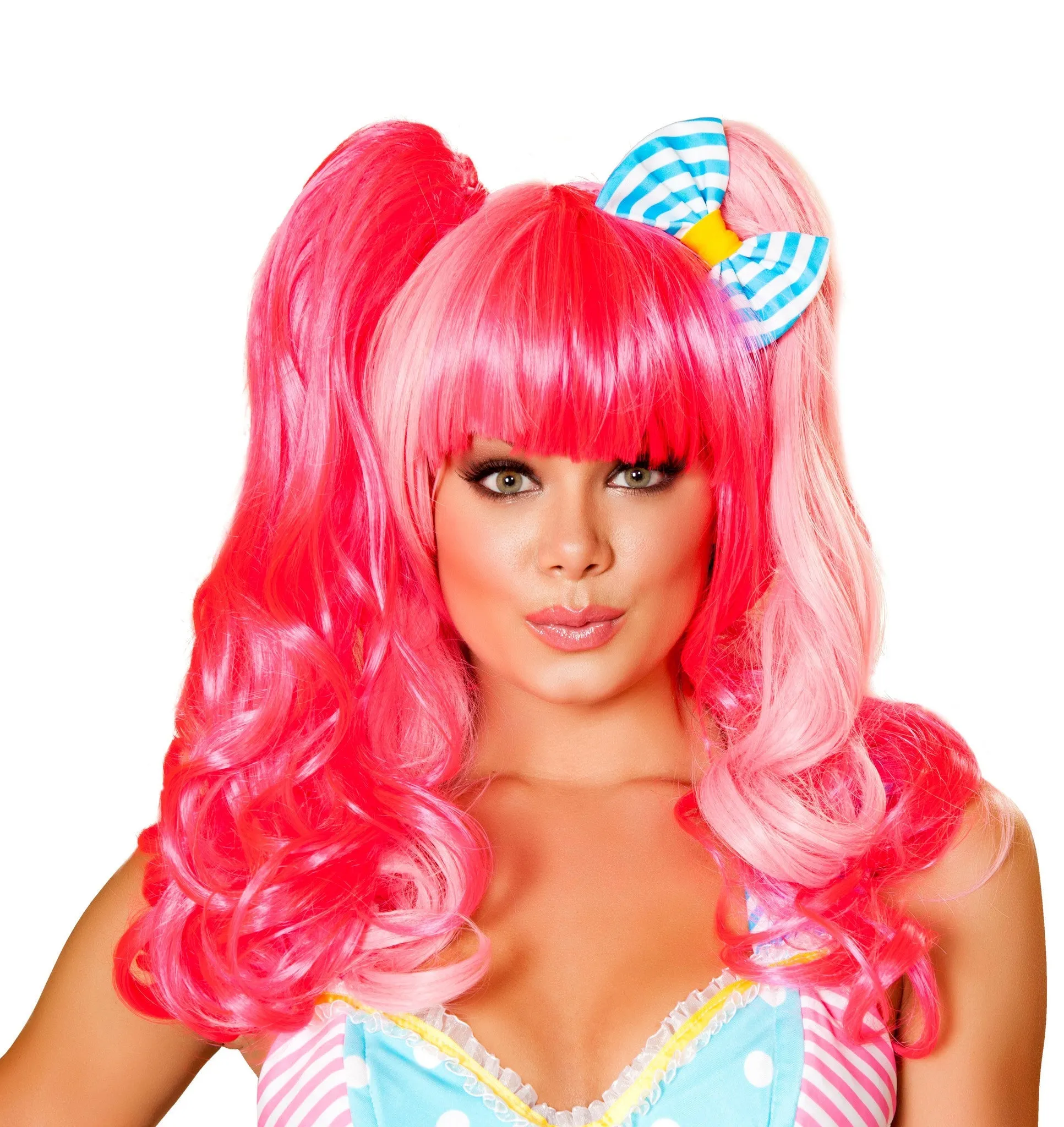 Roma Pink Wig  - Costume Accessory