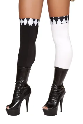 Roma Wicked Jester Stockings  - Costume Accessory