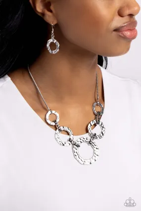 Rounded Redux - Silver Paparazzi Accessories
