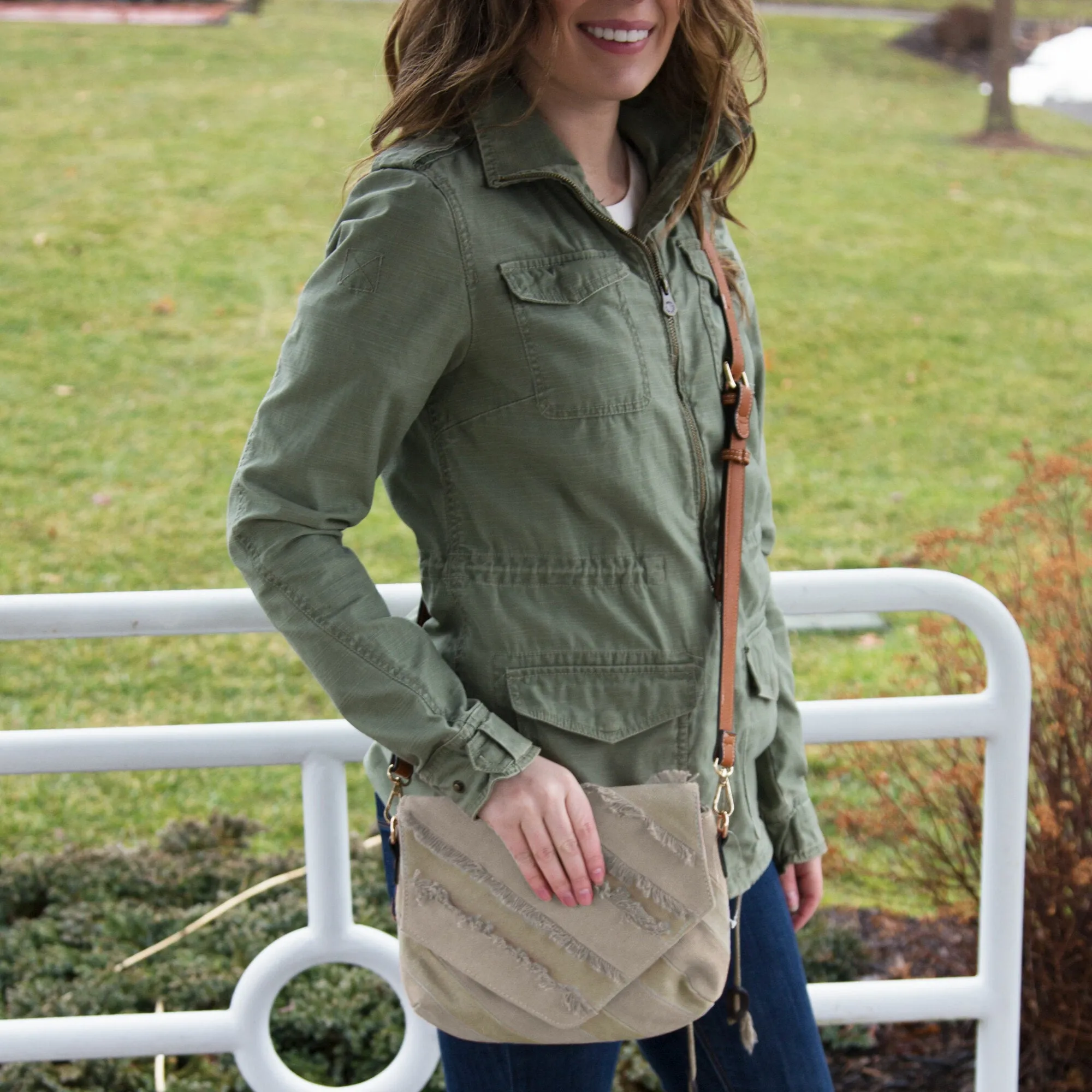 Russet 9" x 6.5" Canvas Shoulder Bag