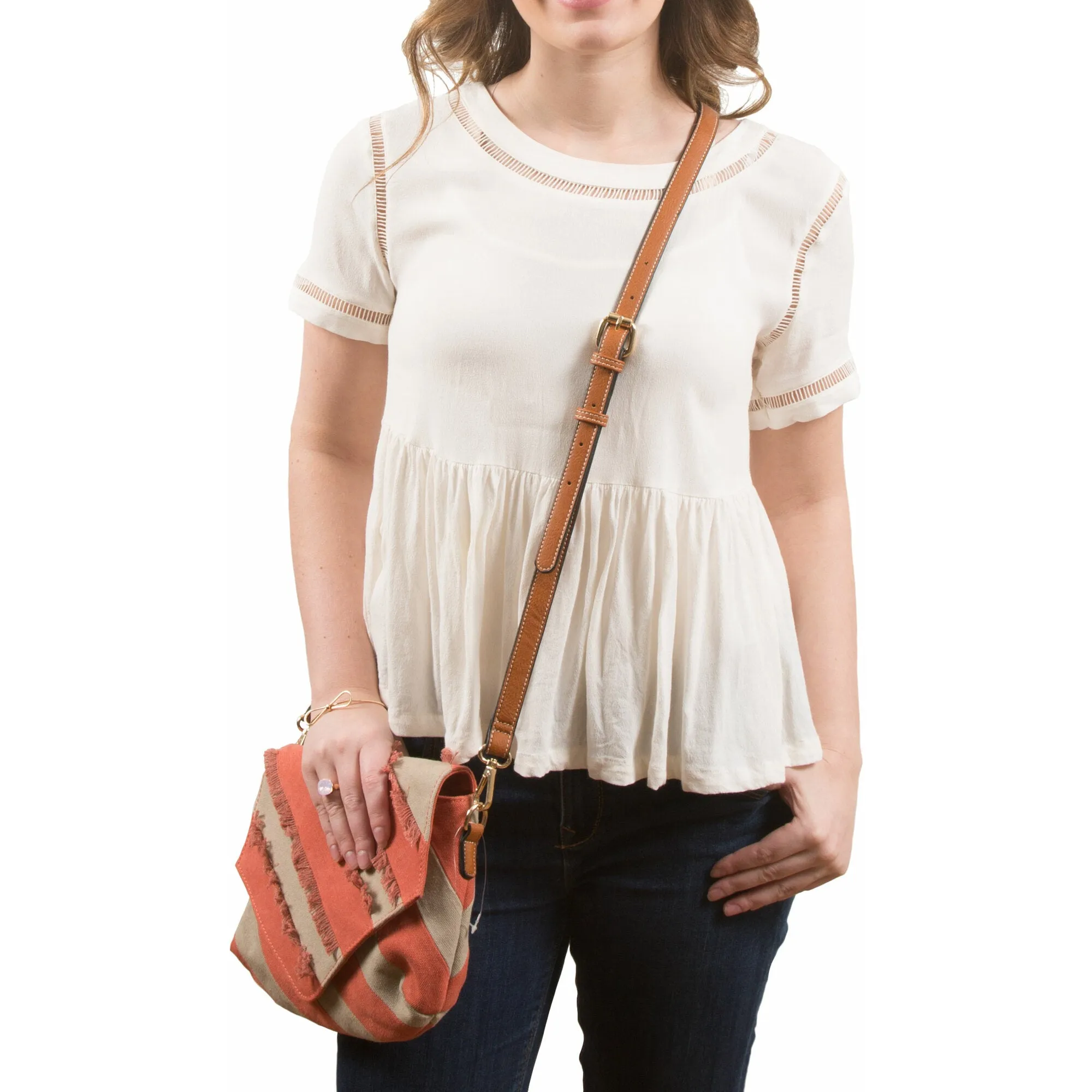 Russet 9" x 6.5" Canvas Shoulder Bag