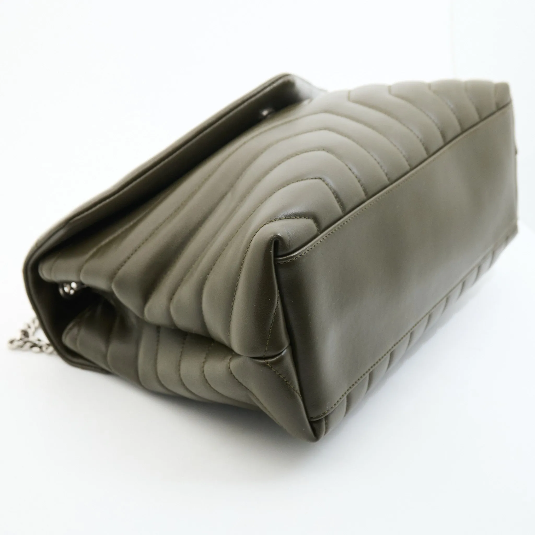 Saint Laurent Medium Lou Lou Handbag in Olive Green