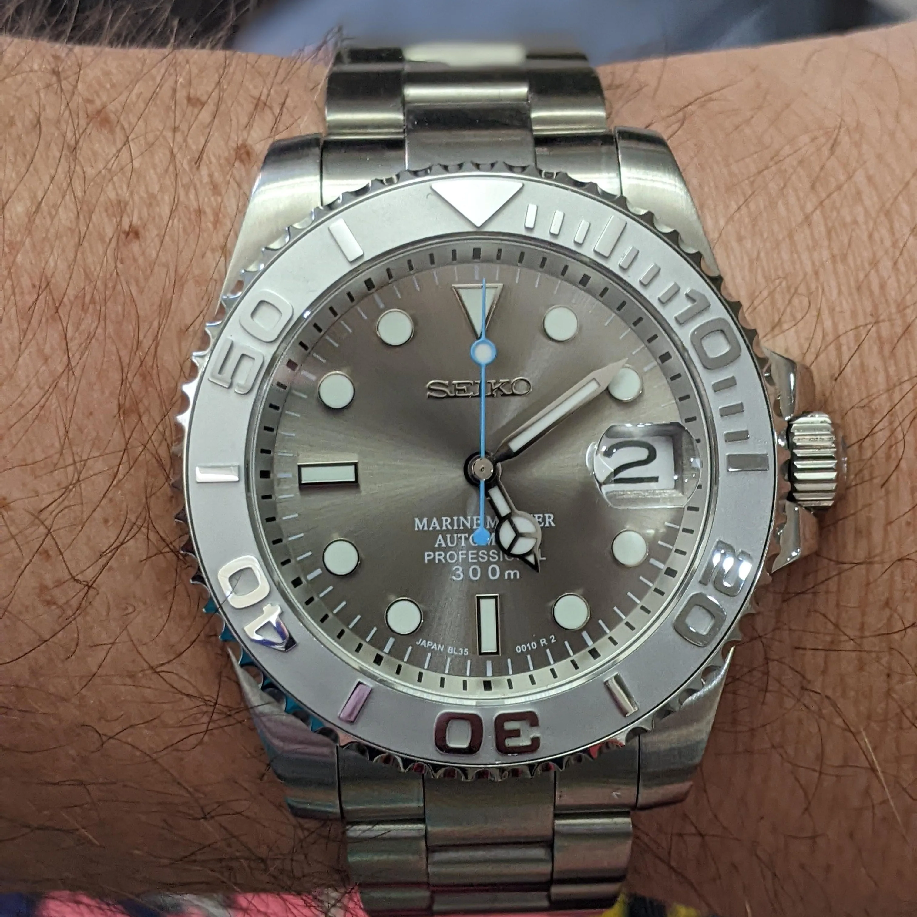 Seikomariner Silver Rhodium