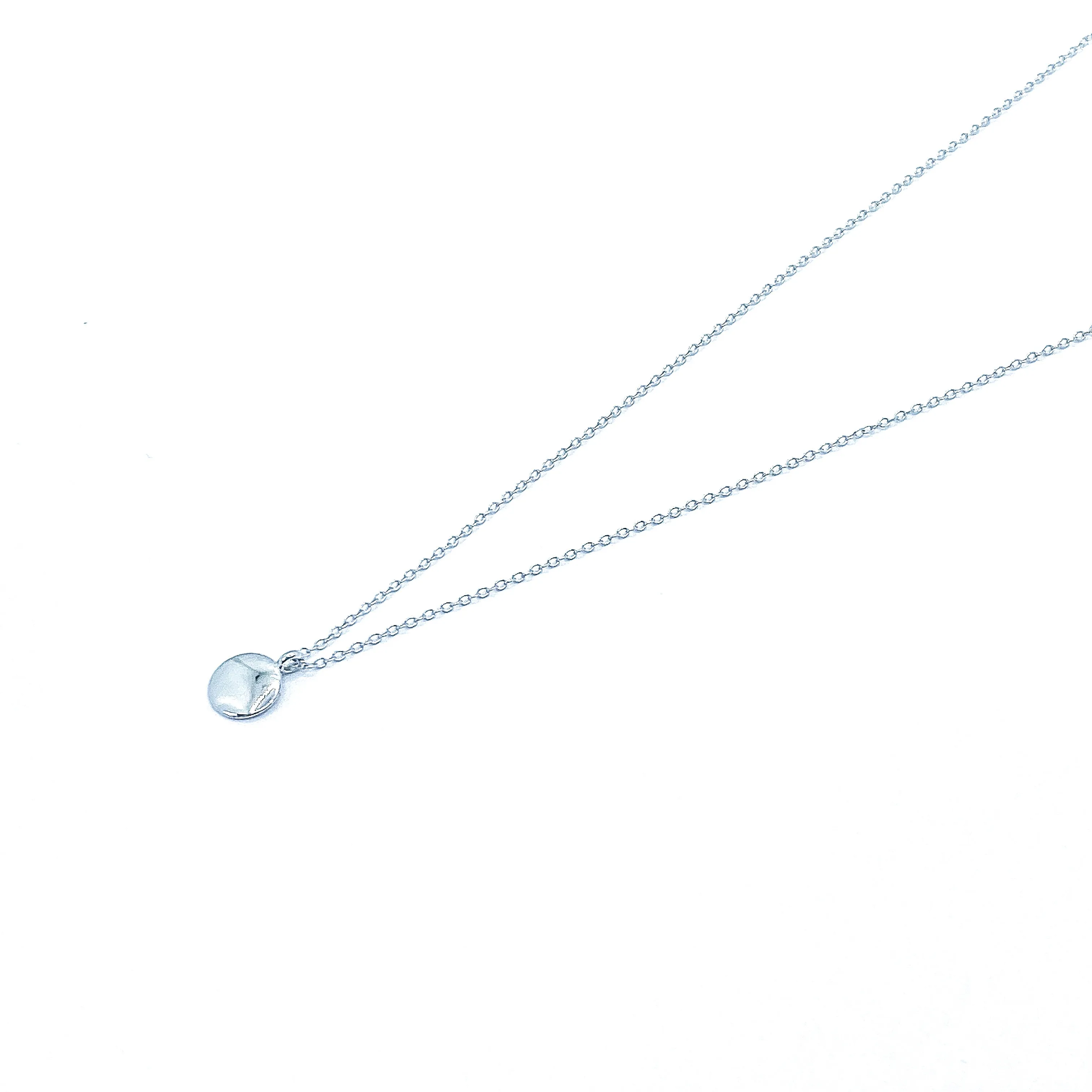 Silver Disc Necklace