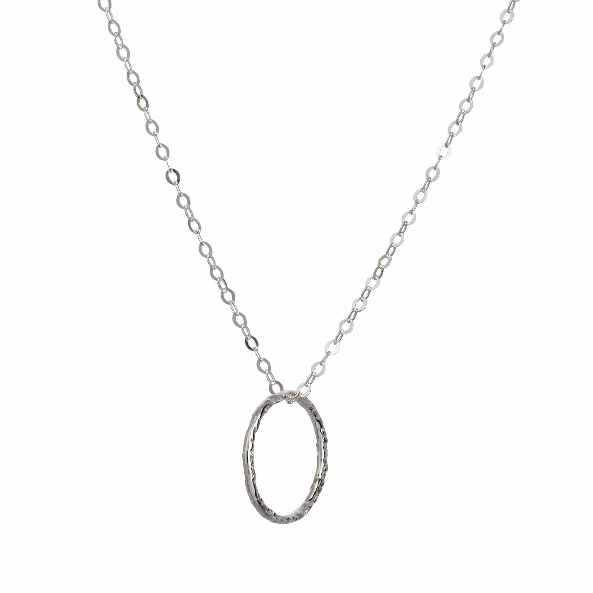Silver Karma Pendant Necklace