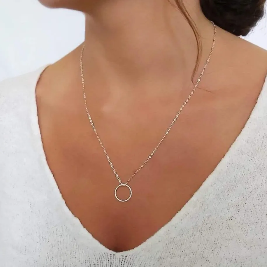 Silver Karma Pendant Necklace