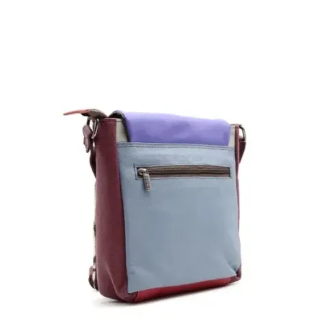 Soruka - Sarah - Turquoise & Printed Leather Crossbody/Shoulder Bag (81089)