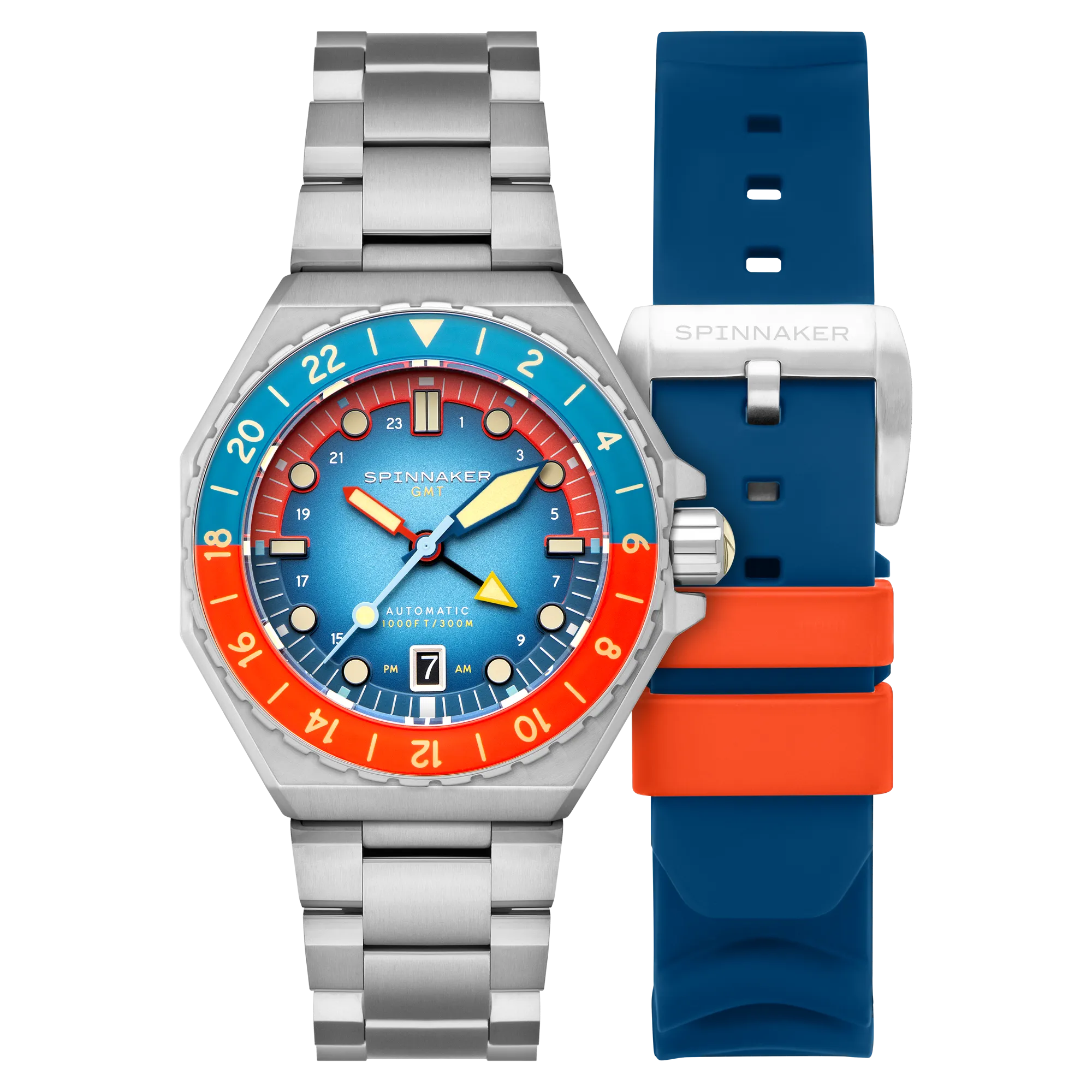 Spinnaker Dumas Gmt Automatic Red Blue Men's Watch SP-5119-77