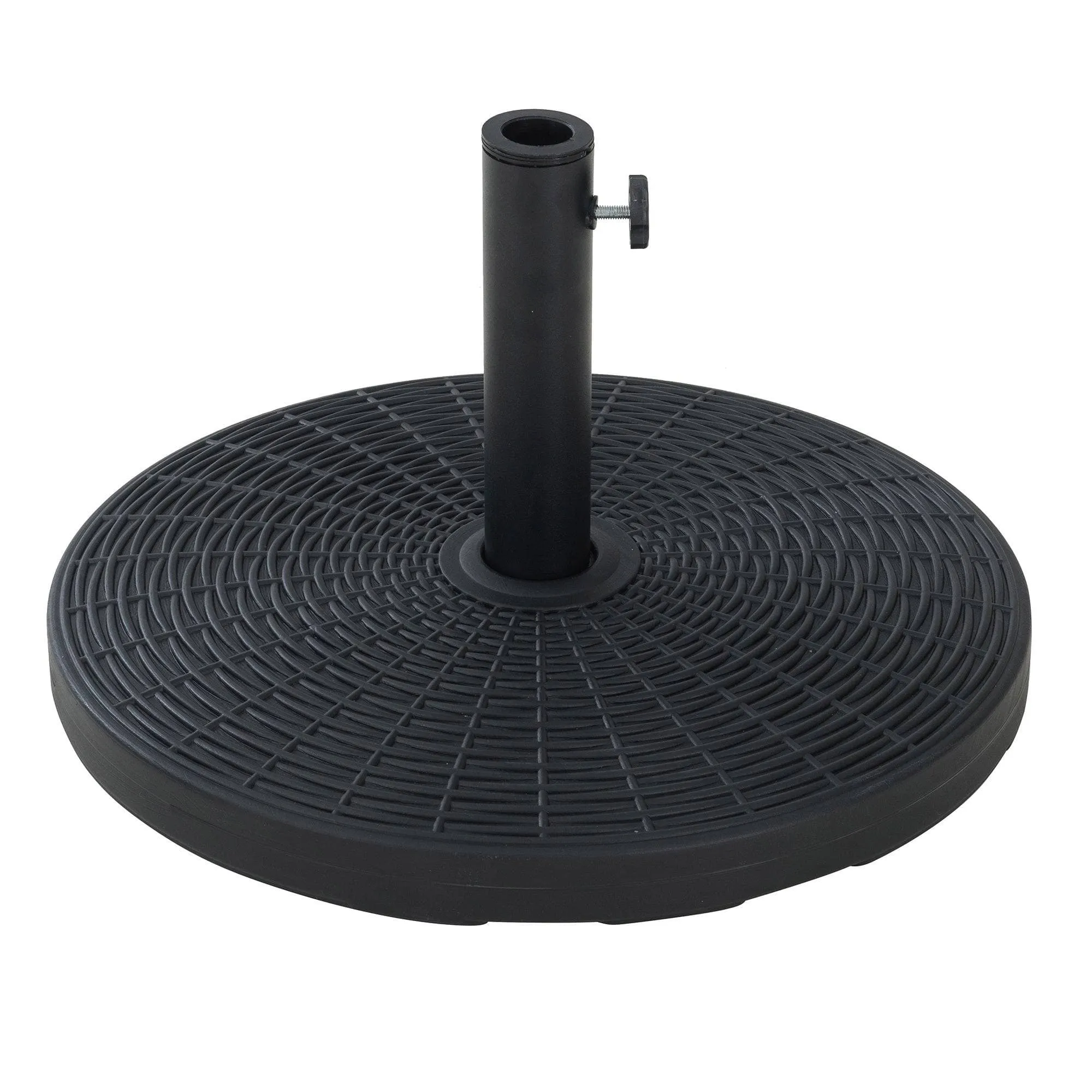 SUNJOY Universal 55 lb. Black Heavy Duty Cement Filled Patio Umbrella Base