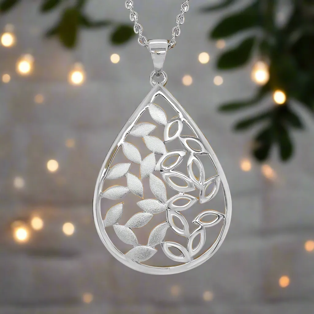 Teardrop Leaf Necklace