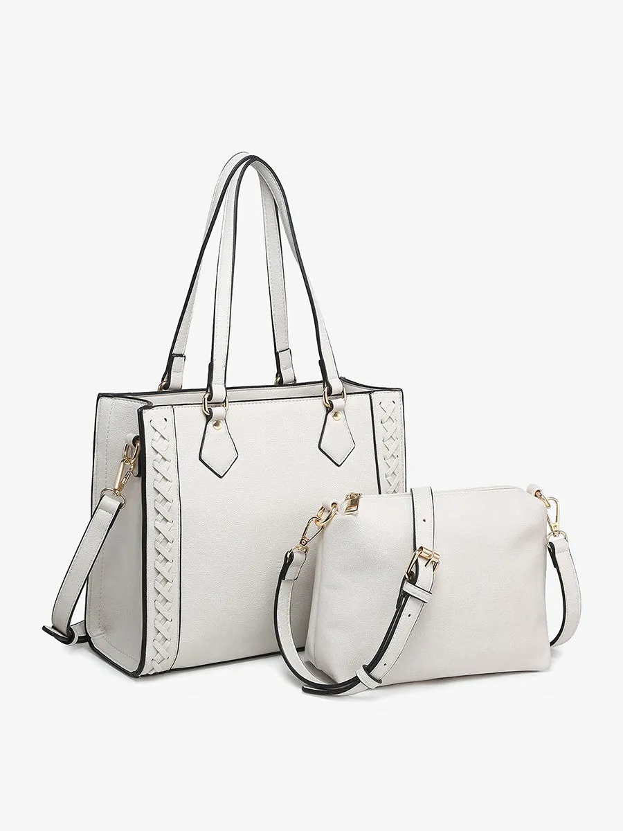 The Betsy Structured Braided Crossbody/Satchel