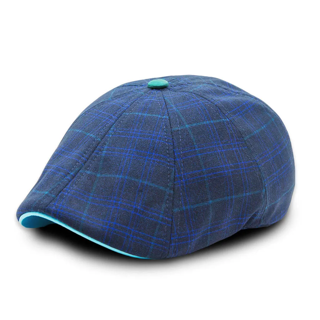 The Midnight Summer Peaky Boston Scally Cap - Plaid