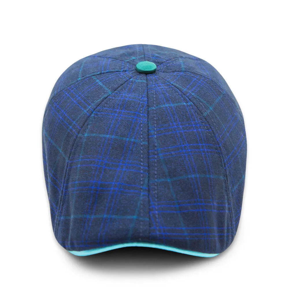 The Midnight Summer Peaky Boston Scally Cap - Plaid