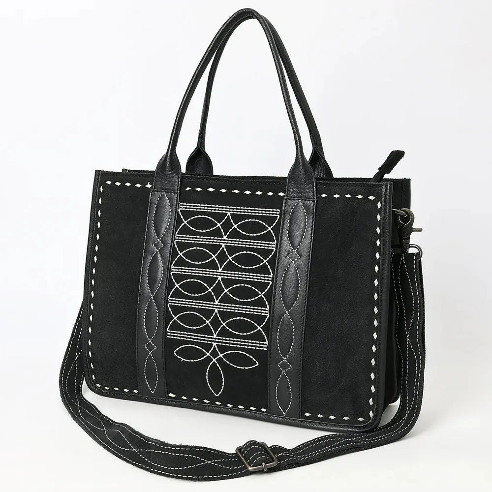 The Trisha Suede Leather Tote Bag