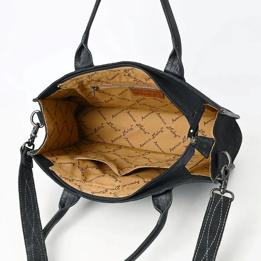 The Trisha Suede Leather Tote Bag