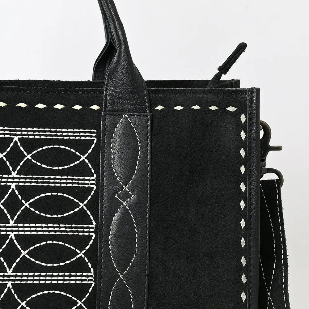 The Trisha Suede Leather Tote Bag