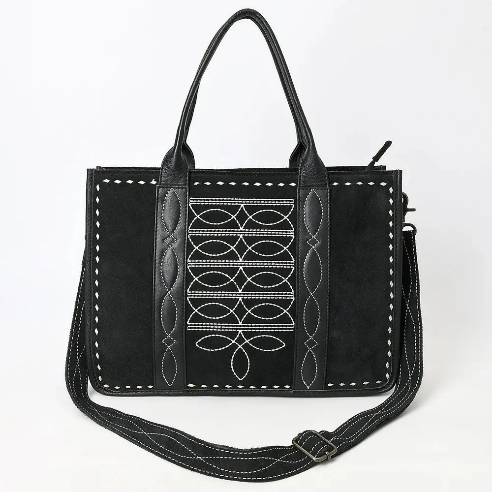 The Trisha Suede Leather Tote Bag