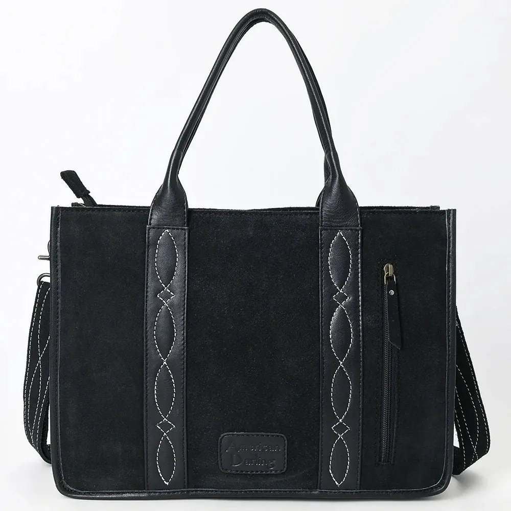 The Trisha Suede Leather Tote Bag