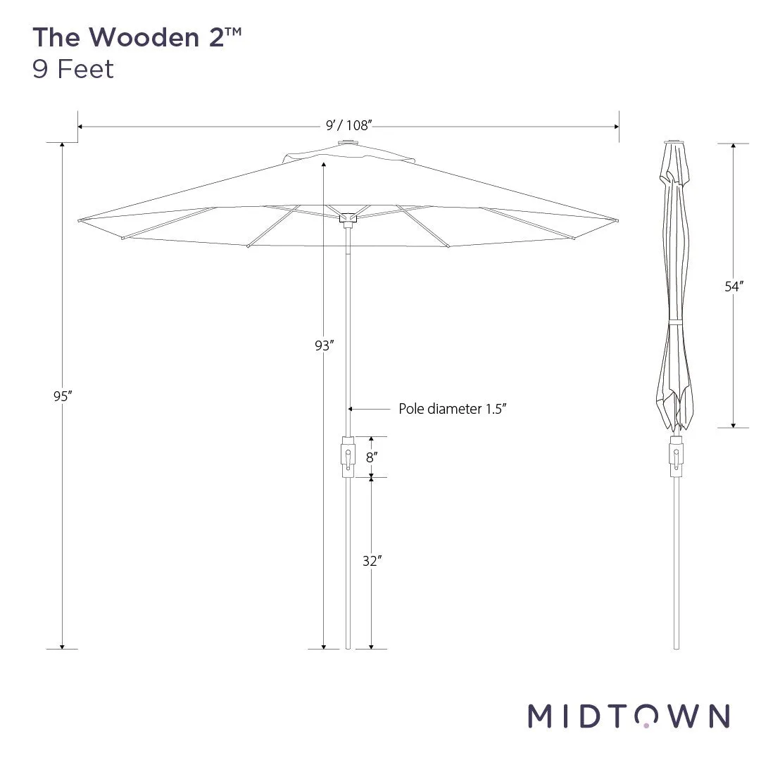 The Wooden 2™ - Terylast Sunny Stripes