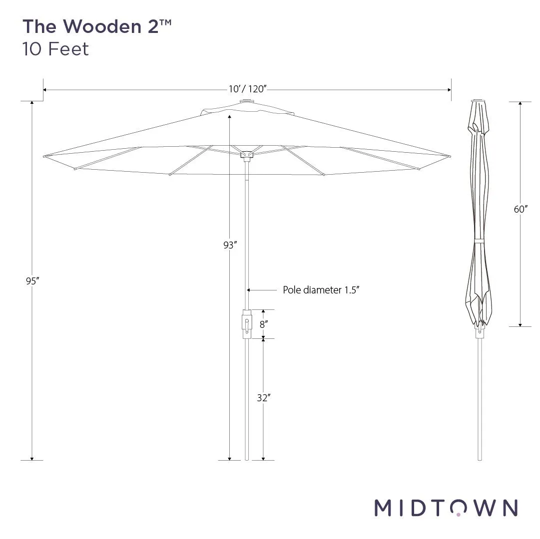 The Wooden 2™ - Terylast Sunny Stripes