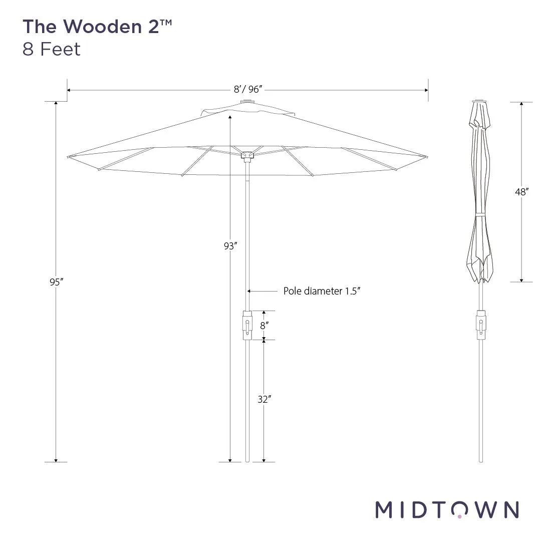 The Wooden 2™ - Terylast Sunny Stripes