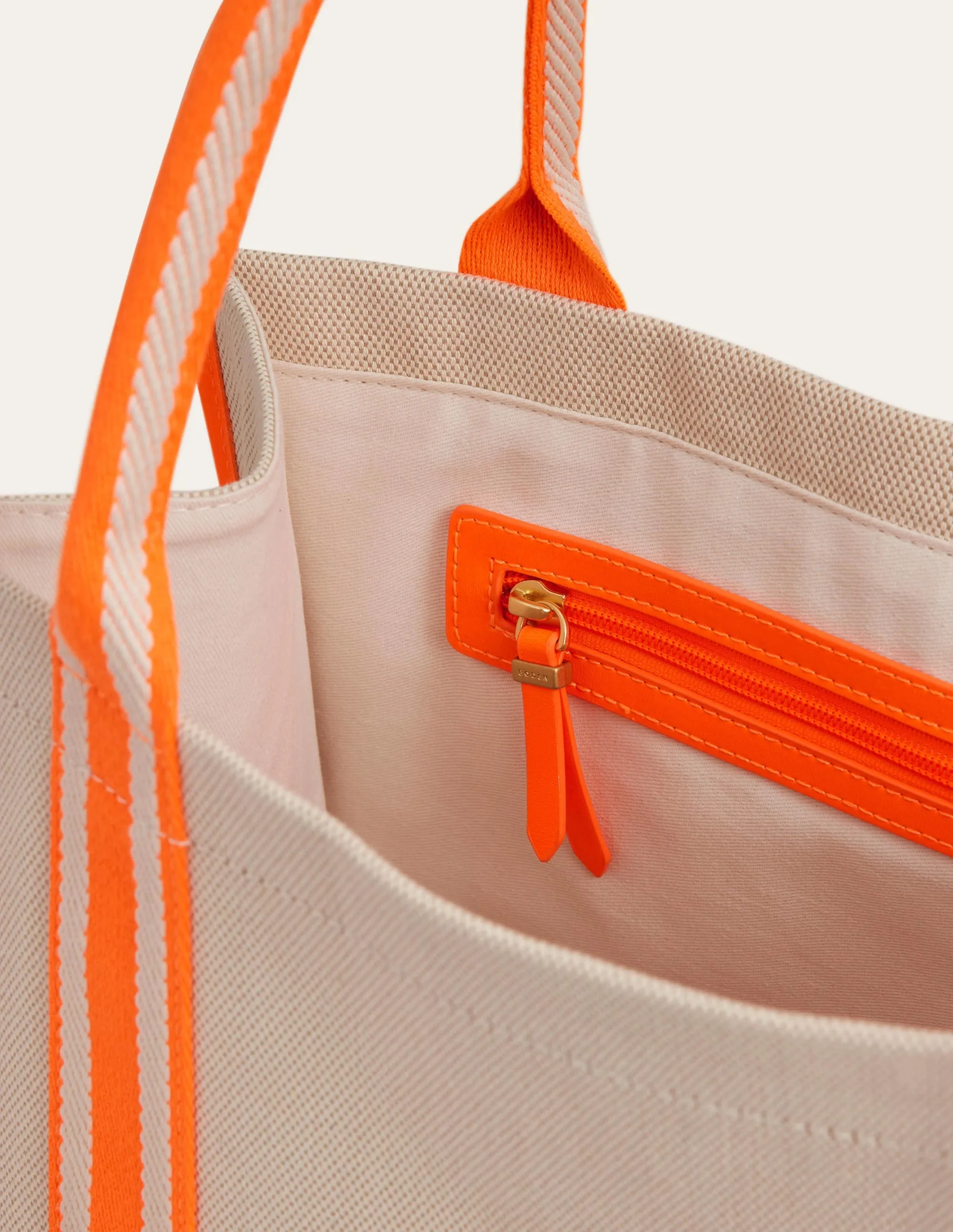 Tilda Canvas Tote Bag-Neon Orange