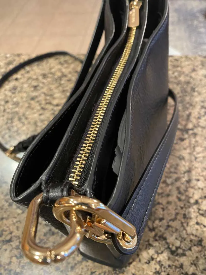 Trisha Medium Pebbled Leather Crossbody Bag