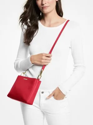 Trisha Medium Pebbled Leather Crossbody Bag