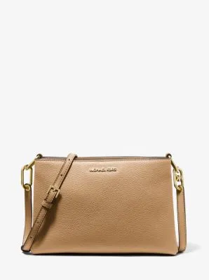Trisha Medium Pebbled Leather Crossbody Bag