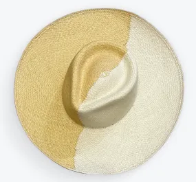 Two-Toned Straw Hat from Ecuador