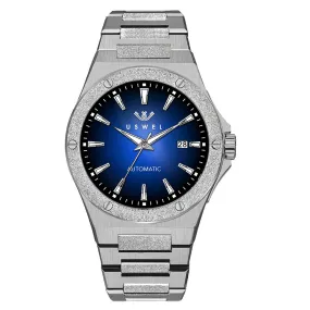 USWEL Mens Watch with Seiko Automatic Movement, Frosted Case and Fume Dial, 42MM, 100M W.R. 2 Years Warranty--U027