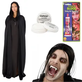 Vampire Costume Accessory Kit for Adults
