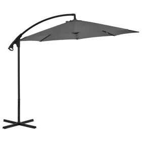 vidaXL Cantilever Umbrella Parasol Outdoor Umbrella Garden Sunshade Steel