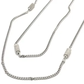 Vintage Monet Silver Rope Necklace