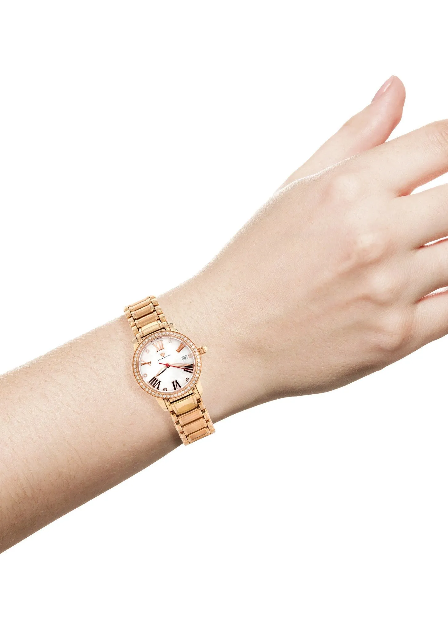Womens Rose Gold Tone Diamond Watch | Appx 0.53 Carats