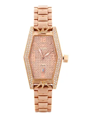 Womens Rose Gold Tone Diamond Watch | Appx  1.5 Carats