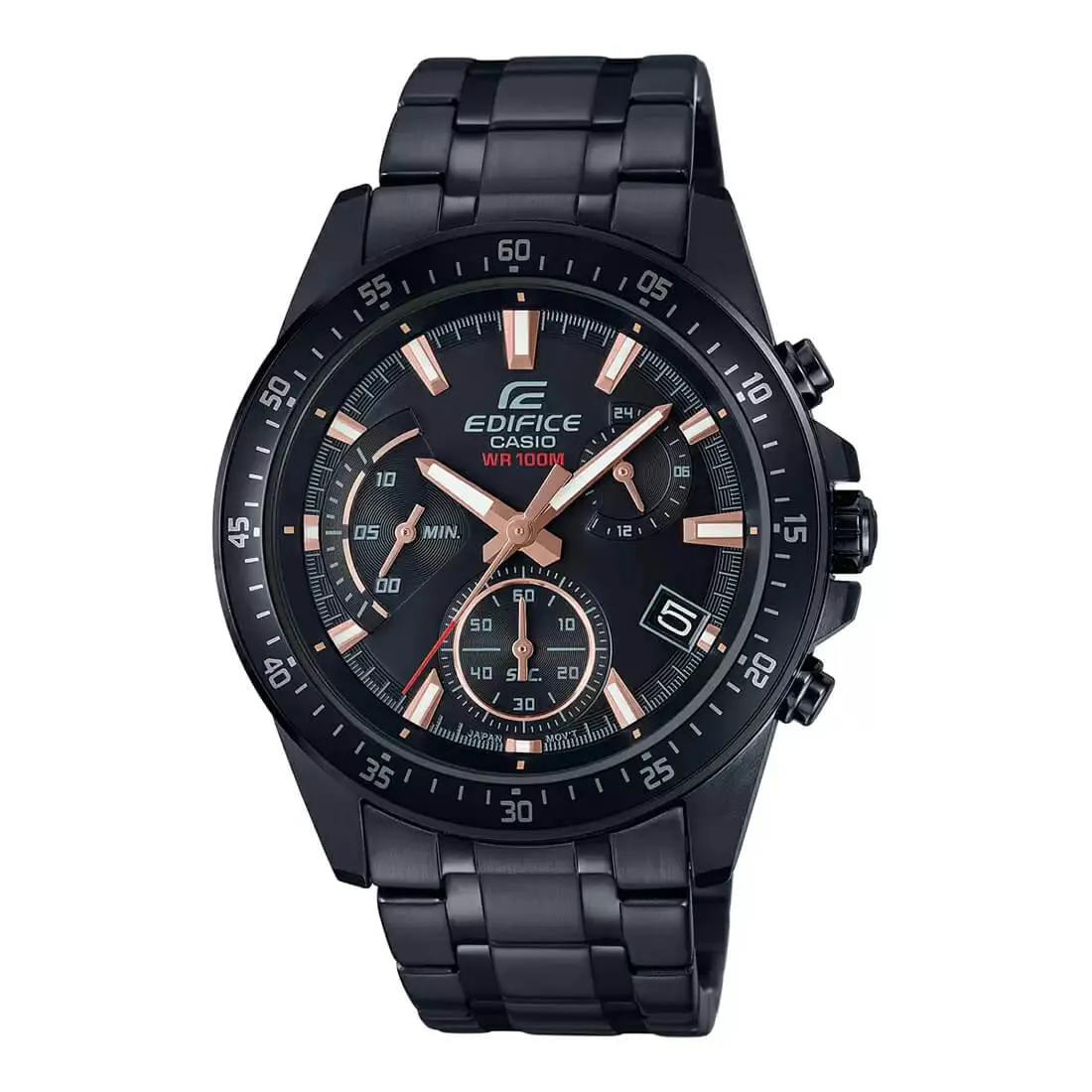 WW0226 Casio Edifice Chronograph Stainless Steel Black Chain Watch EFV-540DC-1BVUDF