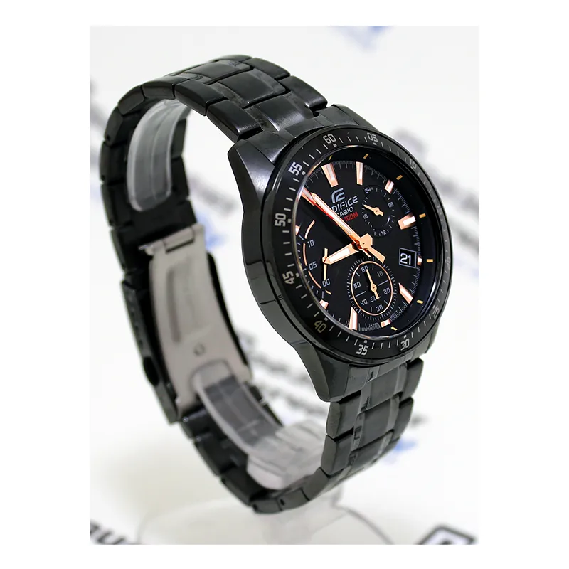 WW0226 Casio Edifice Chronograph Stainless Steel Black Chain Watch EFV-540DC-1BVUDF