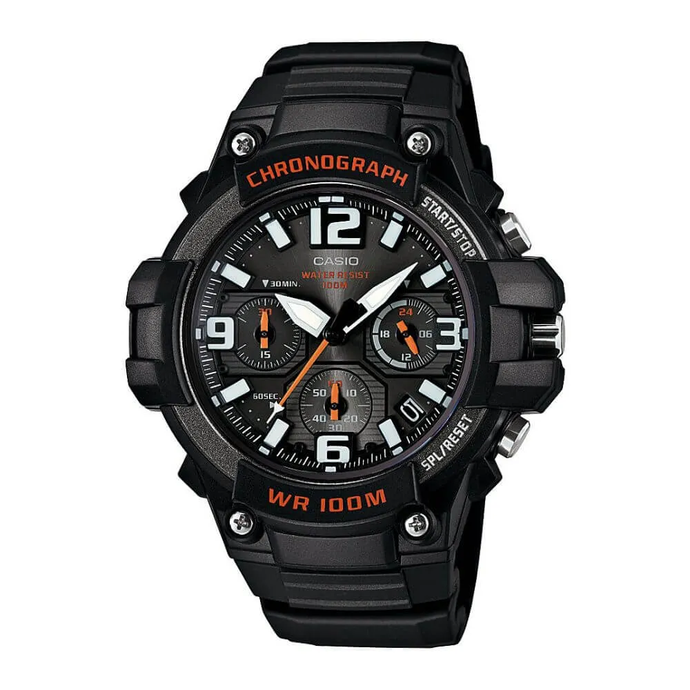 WW0528 Casio Youth Chronograph Sports Resin Belt Watch MCW-100H-1AVDF