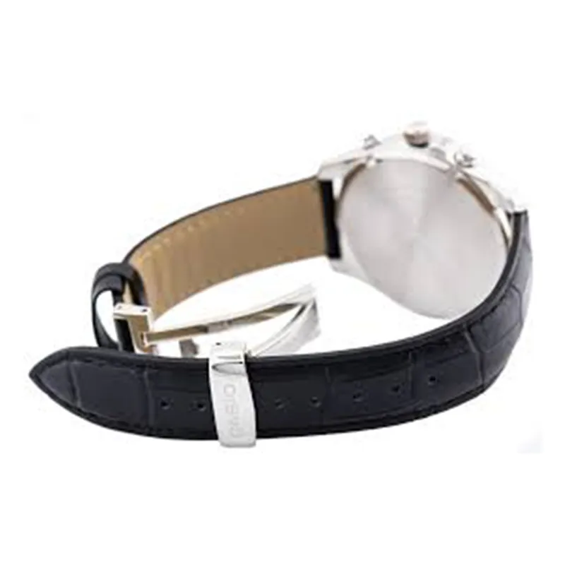 WW0618 Casio Beside Chronograph Leather Belt Watch BEM-511L-1AVDF