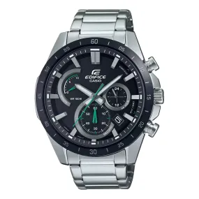 WW2010 Casio Edifice Chronograph Stainless Steel Silver Chain Watch EFR-573DB-1AVUDF